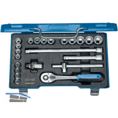 GEDORE Steckschl�ssel-Satz 30HMU-10 3/8"vierkant mit Umschaltknarre 22-teilig