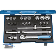 GEDORE Steckschl�ssel-Satz D 19 EMU-20 1/2"vierkant mit Umschaltknarre 23-teilig