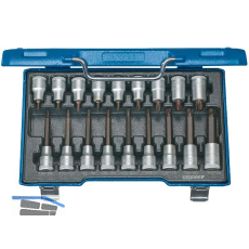 GEDORE Schraubendreher-Einsatz-Satz ITX19LKP 1/2" vierkant Torx� 18-teilig