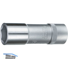 GEDORE Steckschl�ssel-Einsatz lang 19L DIN3124 1/2"vierkant 14.0 mm sechskant