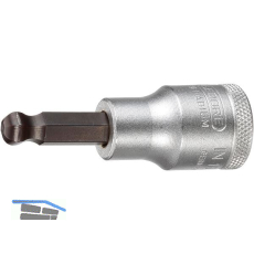 GEDORE Schraubendreher-Einsatz Kugelkopf IN19K 1/2"vierkant 6 mm sechskant