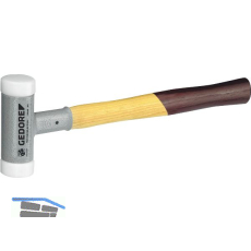 GEDORE Schonhammer 248 H r�ckschlagfrei Kopfdurchmesser 35 mm Hickory Stiel