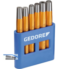 GEDORE Nietzieher - Kopfsetzer-Satz 125 B nach DIN 7255 6-teilig
