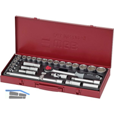 WGB Steckschl�ssel-Satz No. 3880 1/2" vierkant mit Umschaltknarre 29-teilig