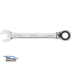WGB Maulschl�ssel 235 mit Ringratsche gekr�pft SW 17 mm