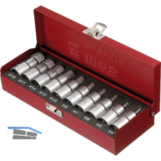 WGB Steckschl�ssel-Satz DIN3120C No. 3950 1/2" vierkant f. Innensechskant 10-tlg