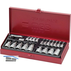 WGB Steckschl�ssel-Satz 3940 1/4" Torx� 23-teilig in Stahlblechkasten