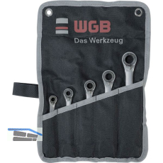 WGB Doppelring-Ratschenschl�sselsatz 295 RT/5 in Rolltasche 5-teilig