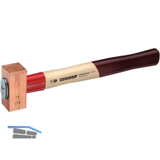 GEDORE Kupferhammer 622 H Rotband Plus 2000 g Hickory Stiel