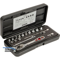 BAHCO Steckschl�ssel-Satz R6725MK 1/4"vierkant mit Umschaltknarre 19-teilig