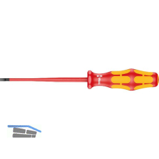 WERA VDE-Schraubendreher Kraftform Plus Serie 160 iS 0,8 x 4,0 x 100 mm Schlitz