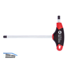HAFU Sechskant Stiftschl�ssel 2K T-Griff mit Seitenabtrieb 4,0 mm L�nge 125 mm