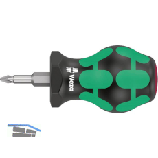 WERA Vergaser-Schraubendreher Stubby 350 PH 02/25 mm Phillips