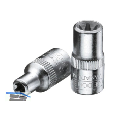 GEDORE Steckschl�ssel-Einsatz TX20 DIN3120 1/4"vierkant Au�entorx� TX E8