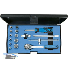 GEDORE Steckschl�ssel-Satz 20EMU- 3 1/4"vierkant mit Umschaltknarre 16-teilig