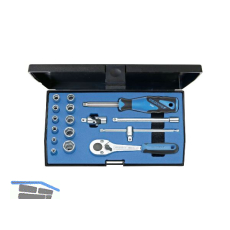 GEDORE Steckschl�ssel-Satz 20EMU-10 1/4"vierkant mit Umschaltknarre 16-teilig