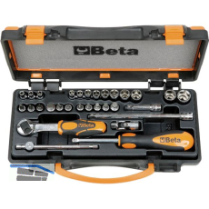 BETA Steckschl�ssel-Satz 900/C24 1/4"vierkant mit Umschaltknarre 30-teilig