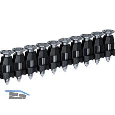 BOSCH Nagelstreifen NM 3 x 16 mm verzinkt Kunststoffgebunden f�r Stahl