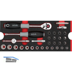 WGB Moflex Modul S Steckschl�ssel-Garnitur 6050 36-teilig