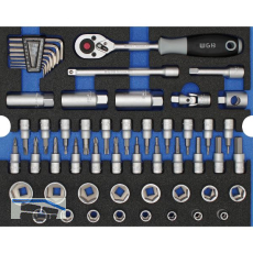 WGB Moflex Modul L Steckschl�ssel-Garnitur 6430 55-teilig