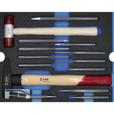 WGB Moflex Modul L Hammer-Mei�el-Durchtreiber-Set 6290 14-teilig