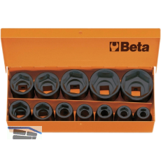 BETA Kraftsteckschl�ssel-Satz 1/2"vierkant DIN3129 10-32 mm 12-teilig