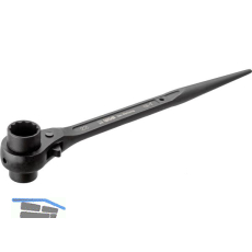 WGB Stahlbauknarre 3068 doppel-sechskant 17 x 19 mm