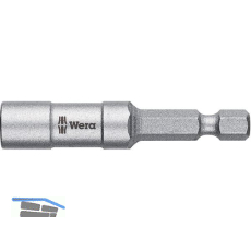 WERA Universal Bithalter 890/4/1 mit Sprengring 1/4"sechskant L�nge 57 mm