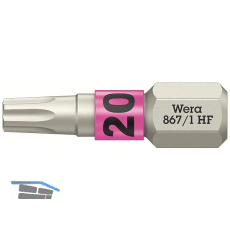 WERA Bit-Einsatz 867/1 HF 1/4" sechskant TX 20/25 mm Torx�