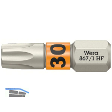 WERA Bit-Einsatz 867/1 HF 1/4" sechskant TX 30/25 mm Torx�