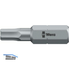 WERA Bit-Einsatz 840/1Z 1/4"sechskant 8.0/25 mm Innensechskant