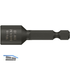 WERA Steckschl�ssel-Einsatz 869/4M mit Magnet 1/4"sechskant 6.0/50 mm sechskant