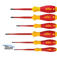 WIHA Schraubendreher Set SoftFinish VDE Phillips/Schlitz/PZ 6-tlg.