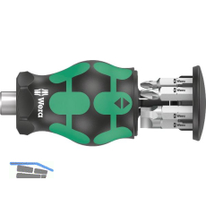 WERA Bit-Magazinhalter Kraftform Kompakt Stubby 4 6-teilig