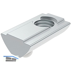 FATH Nutenstein Nut 8 einschwenkbar mit F�hrungssteg und Federkugel M4