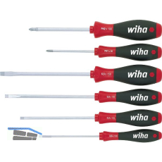 WIHA E-Schraubendreher Set SoftFinisch Schlitz/Phillips 6-teilig