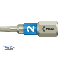WERA Bit-Einsatz Edelstahl 3840/1TS 1/4"sechskant 2.0/25 mm Innensechskant