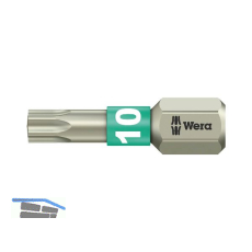 WERA Bit-Einsatz Edelstahl 3867/1TS 1/4"sechskant TX10/25 mm Torx�