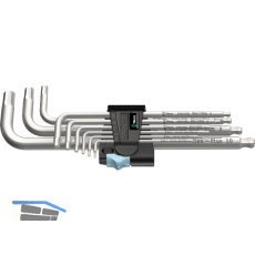 WERA Sechskant Stiftschl�ssel-Satz 3950/9 Hex-Plus Edelstahl Kugelkopf 1.5-10 mm