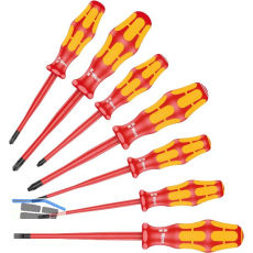 WERA Schraubendreher-Satz Kraftform Plus 160 iSS/7 VDE PH/PZ/Schlitz 7-teilig