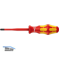 WERA VDE-Schraubendreher 165 iS PZ/S 1/80 mm Pozidriv/Schlitz