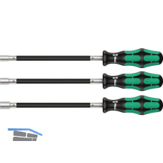 WERA Schlauchklemmen-Schraubendreher-Satz 391/3 Au�ensechskant 3-teilig