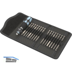 WERA Bit-Satz Kraftform Kompakt 60 Edelstahl in Falttasche 17-tlg.