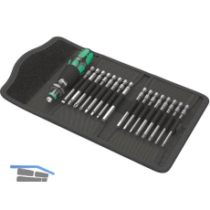 WERA Bit-Satz Kraftform Kompakt 60 Imperial in Falttasche 17-tlg.