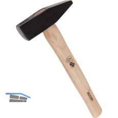 WGB Schlosserhammer Basic + mit Hickorystiel ohne Schlagschutz 200 g