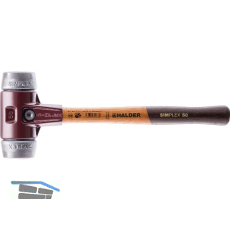 HALDER Schonhammer Temperguss Kopf � 60 mm Alu Hickory Stiel