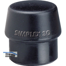 HALDER Schonhammer-Einsatz Kopf � 40 mm Gummi schwarz