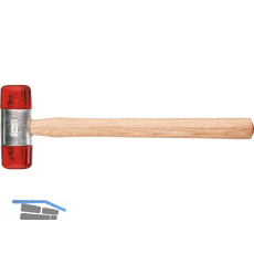 Plastikhammer Kopfdurchmesser 27 mm mit Eschenstiel