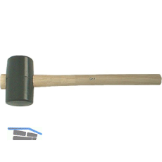 Gummihammer fassf�rmig Gr.2 Kopfdurchmesser 65 x 115 mm mit Eschenstiel