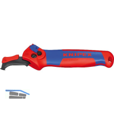 KNIPEX Abmantelungsmesser Type 1650 mit Gleitschuh und Ratschenfunktion